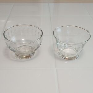 Elegant Glass Bowl (Set of Two)